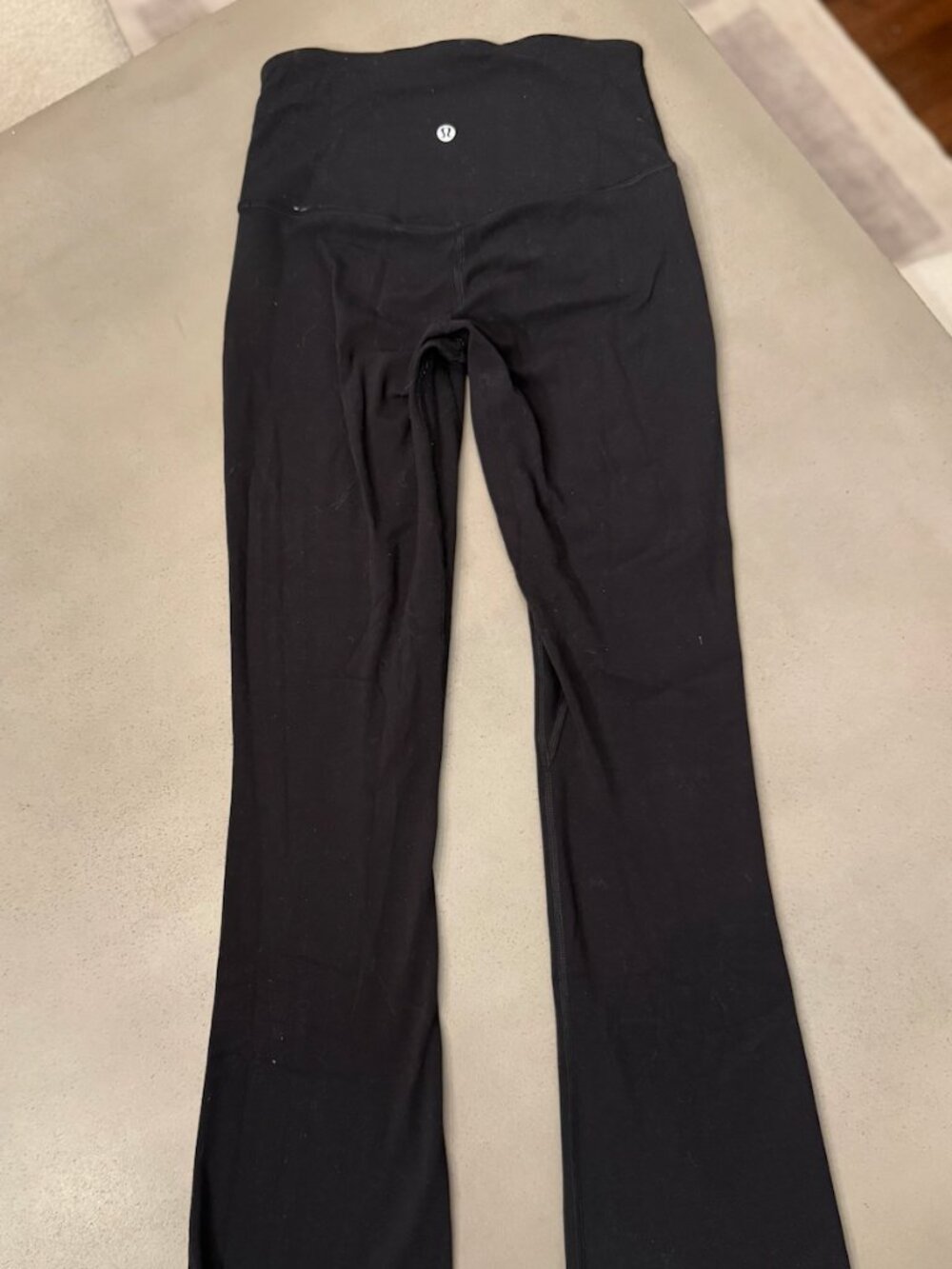 Lululemon Groove Pant Black Luon Flare Yoga Pants, Size 4